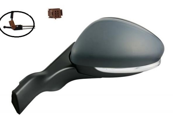 Acessar a peça Espelho esquerdo, completo, mecânico, convexo, com pisca, 2pins