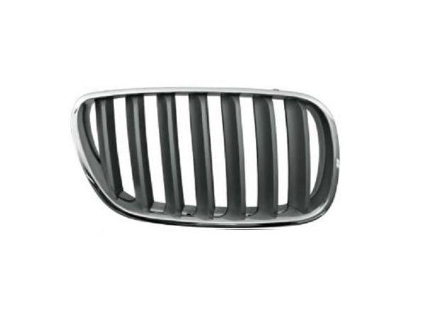 Acessar a peça Grelha direita frente quadro cromado/lamas titânio escuro Acessar a peça Grelha direita frente quadro cromado/lamas titânio escuro