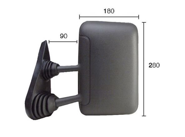 Acessar a peça Espelho esquerdo manual [curto]