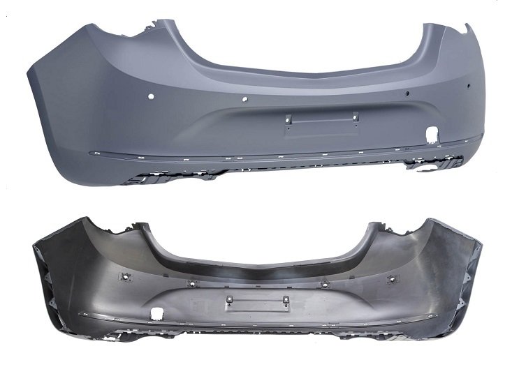 Pára-choques traseiro preparado + 4 sensores OPEL ASTRA Com primário, a pintar à cor da viatura com furos para sensores de estacionamento. Exceto família.  pour OPEL ASTRA Pára-choques traseiro preparado + 4 sensores OPEL ASTRA Com primário, a pintar à cor da viatura com furos para sensores de estacionamento. Exceto família.  pour OPEL ASTRA