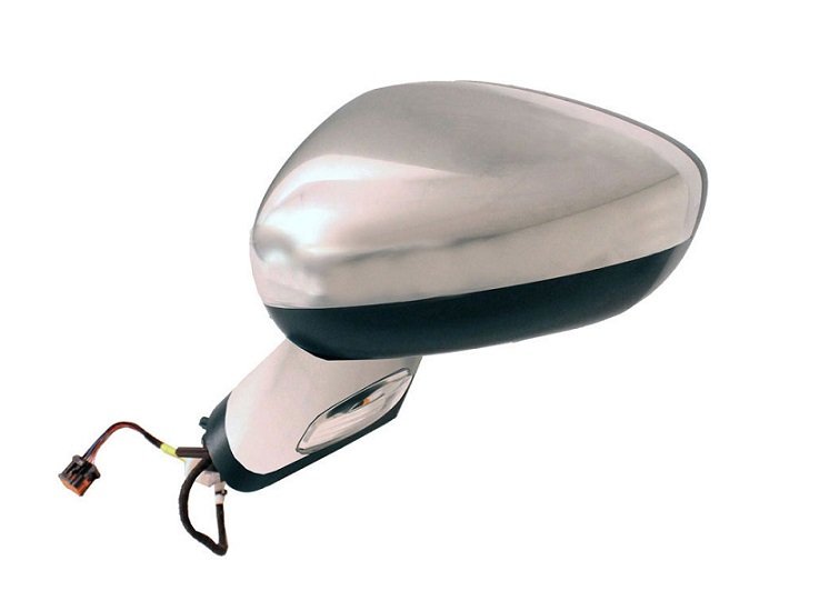 Retrovisor esquerdo cromado elétrico, aquecido, rebatível + luz + cortesia + memória pour CITROEN DS4  Retrovisor esquerdo cromado elétrico, aquecido, rebatível + luz + cortesia + memória pour CITROEN DS4