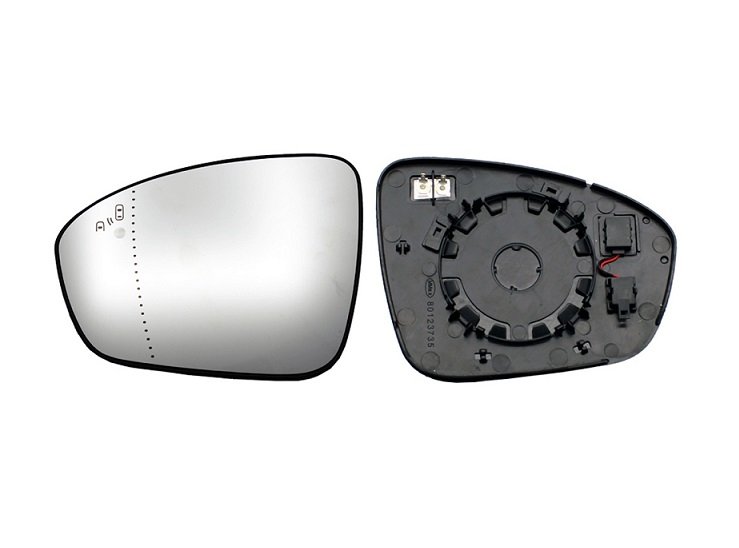 Vidro do espelho esquerdo aquecido + suporte grande angular lateral RENAULT MEGANE  pour MITSUBISHI COLT Vidro do espelho esquerdo aquecido + suporte grande angular lateral RENAULT MEGANE  pour MITSUBISHI COLT