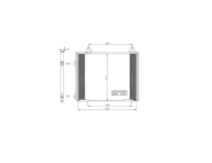 Acessar a peça Condensador a/c 1.9l td Acessar a peça Condensador a/c 1.9l td