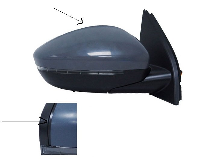 Acessar a peça Espelho direito elétrico, aquecido, preparado + pisca + sonda [onda]