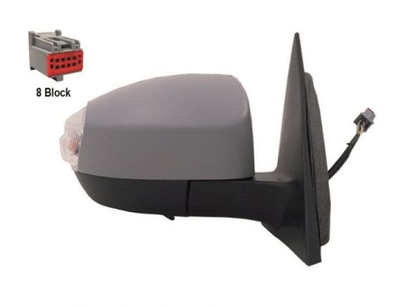 Acessar a peça Potência do espelho esquerdo, aquecido, dobrável, preparado + pisca-pisca + cortesia [grande angular]