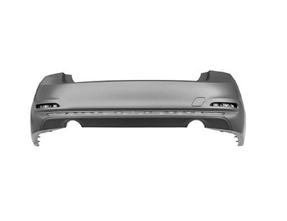 Acessar a peça Para choques traseiro preparado, escape duplo (Luxury/Sportline)