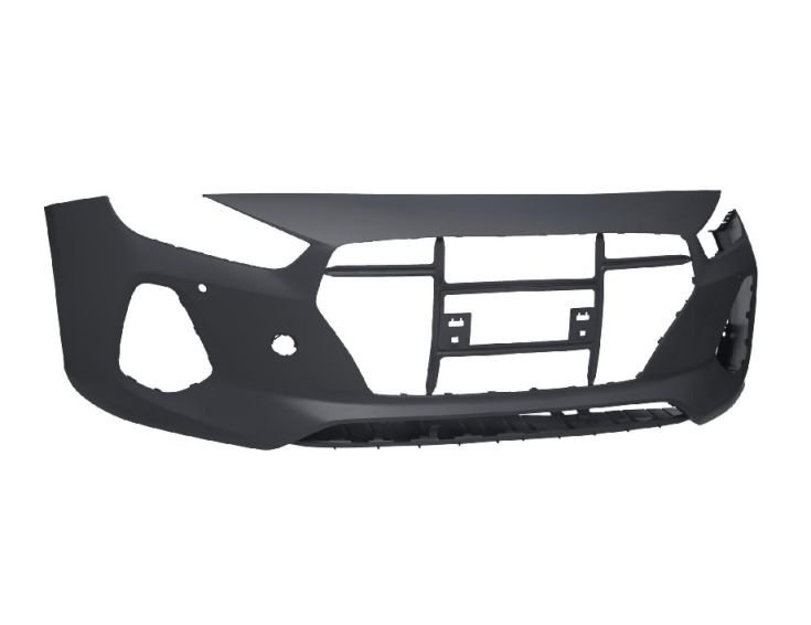 Acessar a peça Para choques frente preto com buracos sensores hatchback/familiar