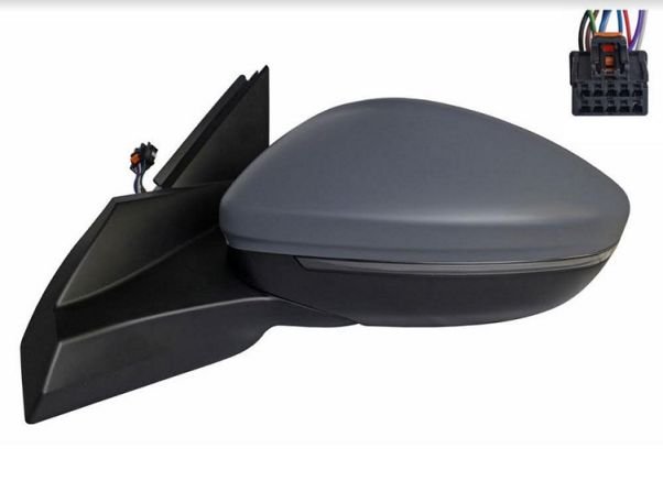 Acessar a peça Retrovisor esquerdo elétrico, aquecido, preparado + pisca + cortesia