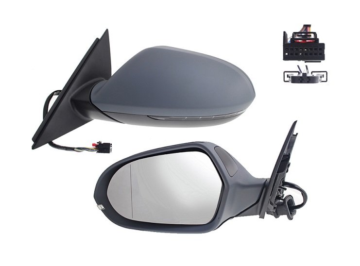 Espelho flip primed aquecido esquerdo + luz + bsd grande angular AUDI A6  pour AUDI A6 Espelho flip primed aquecido esquerdo + luz + bsd grande angular AUDI A6  pour AUDI A6