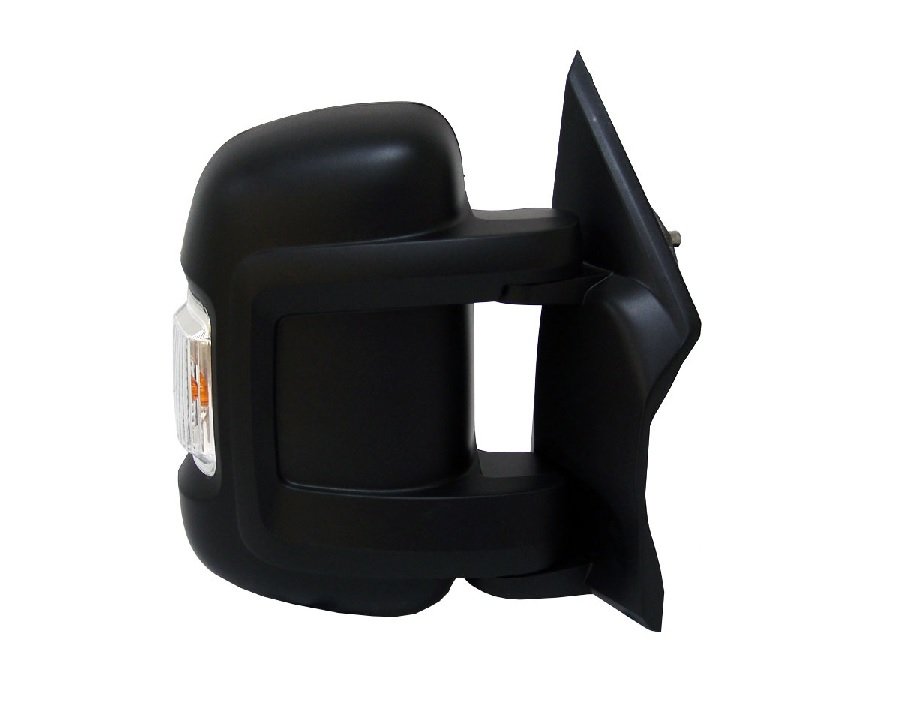 Espelho retrovisor manual, direito, convexo, com indicador de direção (16W) (2 pinos) (curto)