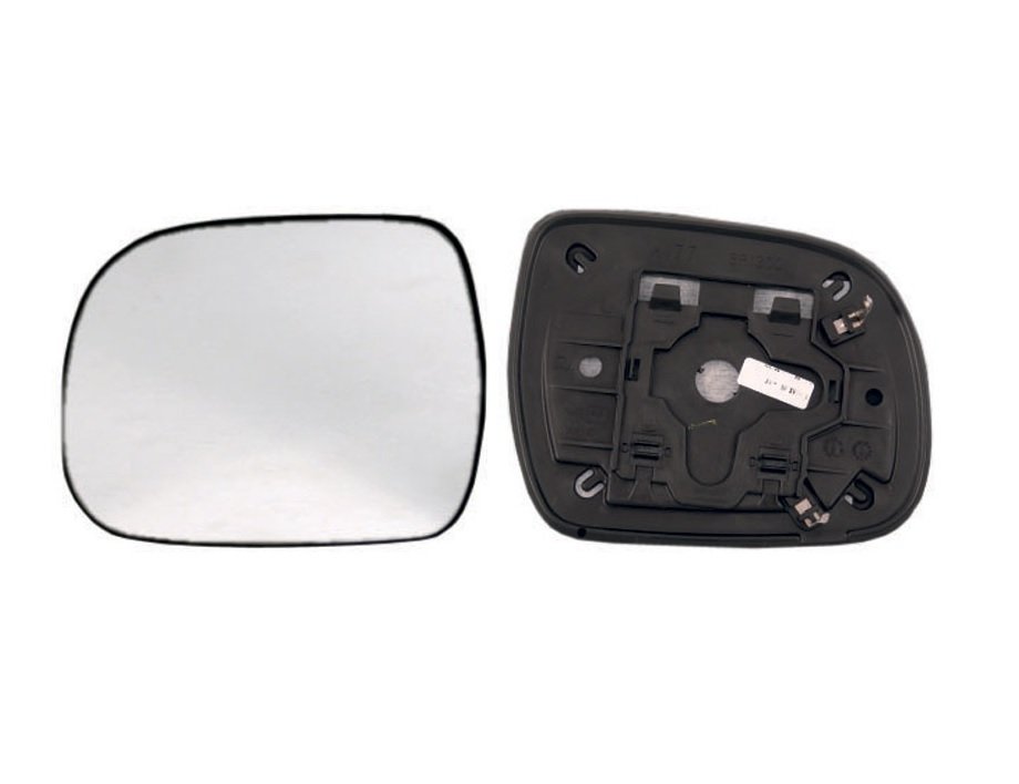 Vidro com suporte esquerdo convexo