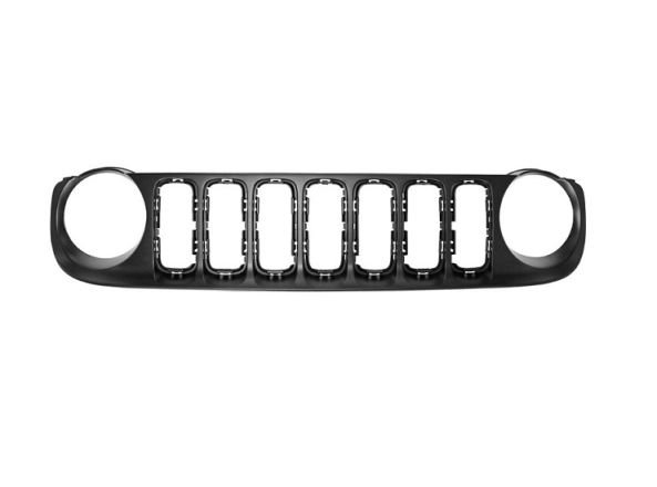 Acessar a peça Grelha frente superior preta Acessar a peça Grelha frente superior preta