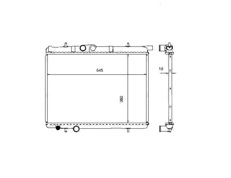 Radiador 2.0l / 1.9l / 1.6l / 1.4l / 1.1l PEUGEOT 206  pour PEUGEOT 206 Radiador 2.0l / 1.9l / 1.6l / 1.4l / 1.1l PEUGEOT 206  pour PEUGEOT 206