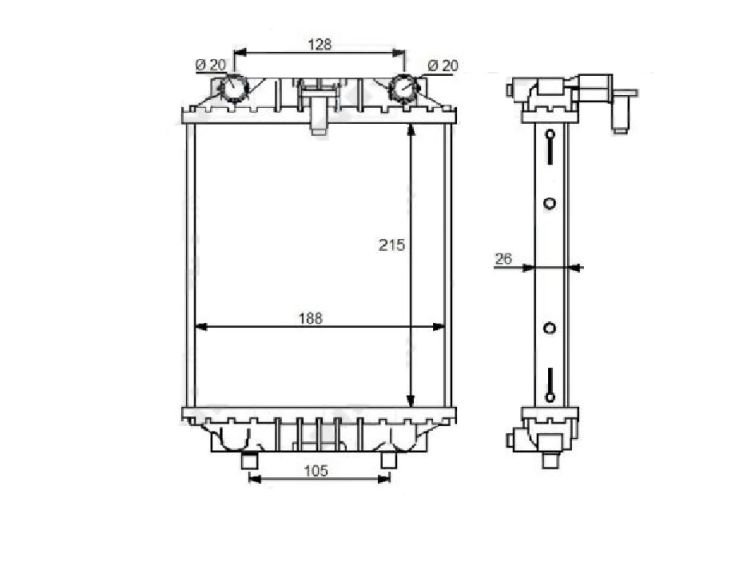 Acessar a peça Radiador 2.0l Acessar a peça Radiador 2.0l