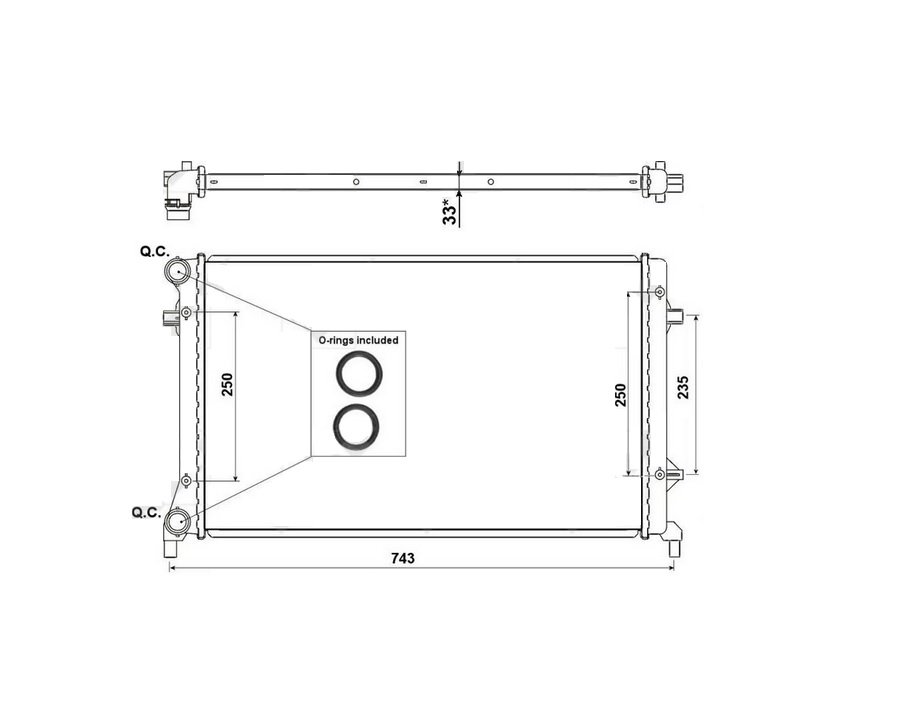 Acessar a peça Radiador 1,4l - 1,6l - 2,0l