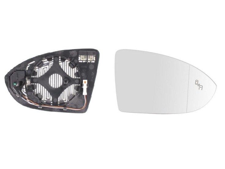 Vidro + suporte do espelho esquerdo aquecido grande angular + lado seguro VOLKSWAGEN TOURAN  pour VOLKSWAGEN TOURAN Vidro + suporte do espelho esquerdo aquecido grande angular + lado seguro VOLKSWAGEN TOURAN  pour VOLKSWAGEN TOURAN
