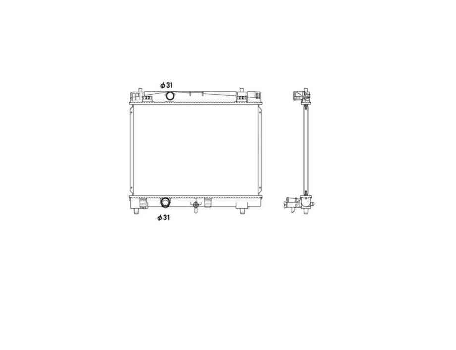Radiador 1.0l vvti, glp - 1.3l vvti TOYOTA YARIS  pour TOYOTA YARIS  Radiador 1.0l vvti, glp - 1.3l vvti TOYOTA YARIS  pour TOYOTA YARIS