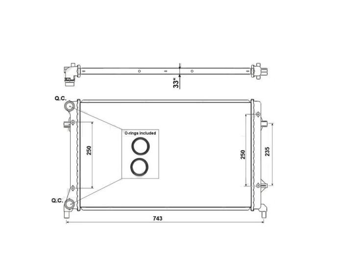 Acessar a peça Radiador 1,4l - 1,6l - 2,0l