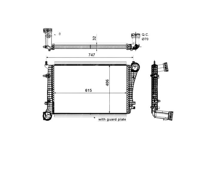 Acessar a peça Refrigerador de ar turbo Acessar a peça Refrigerador de ar turbo