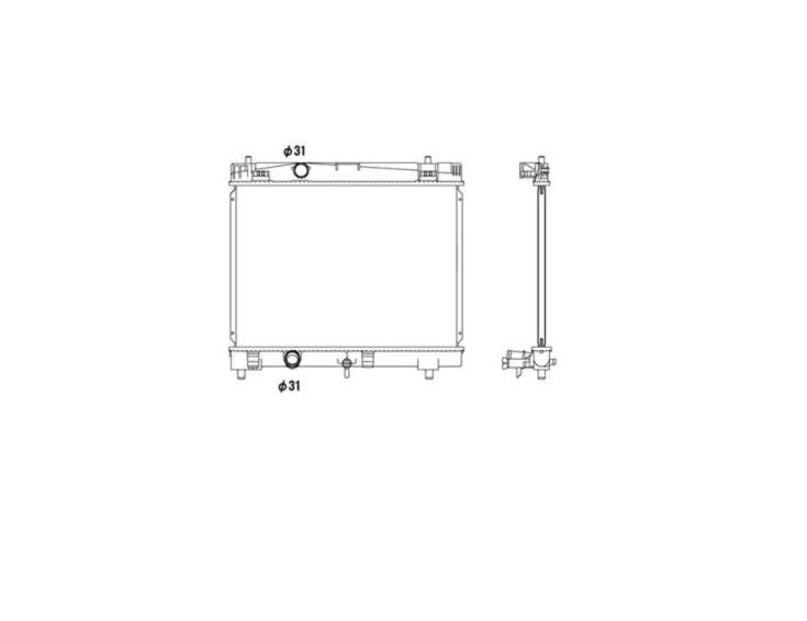 Acessar a peça Radiador 1.0l vvti, glp - 1.3l vvti Acessar a peça Radiador 1.0l vvti, glp - 1.3l vvti