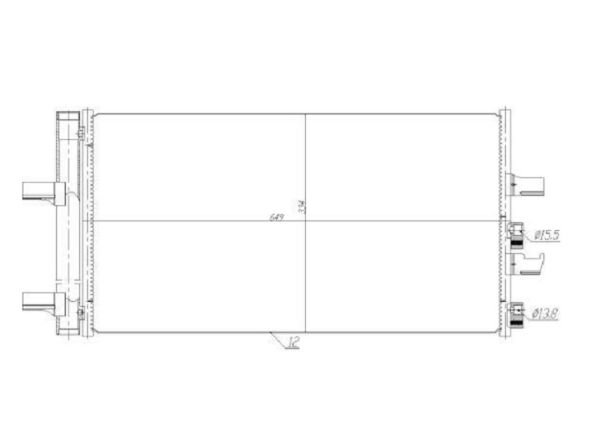 Acessar a peça Condensador climatização 1,5l Acessar a peça Condensador climatização 1,5l