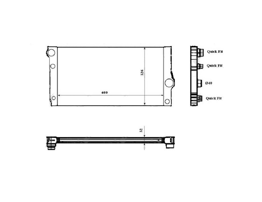 Radiador 3.0l gasolina/híbrido BMW-SERIE 5 pour BMW SERIE 5  pour BMW SERIE 5