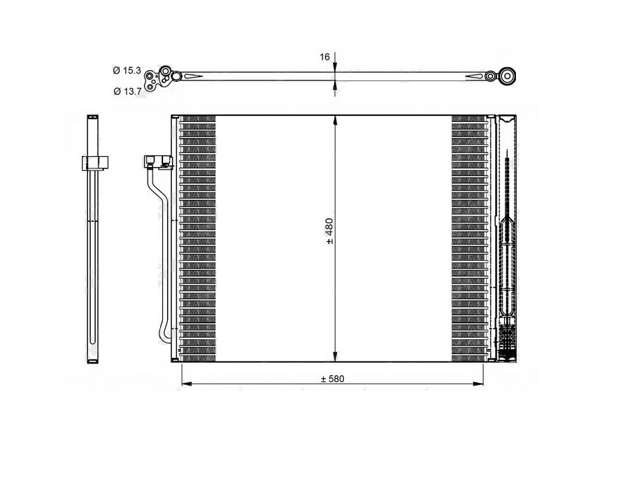 Condensador ar condicionado 3.0l BMW SERIE 5  pour BMW SERIE 5 Condensador ar condicionado 3.0l BMW SERIE 5  pour BMW SERIE 5