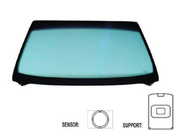 Acessar a peça Para-brisas verde serigrafia modificada base espelho sensorchuva/luz janela Acessar a peça Para-brisas verde serigrafia modificada base espelho sensorchuva/luz janela