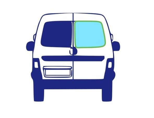 Acessar a peça Janela tras direita pintada de verde