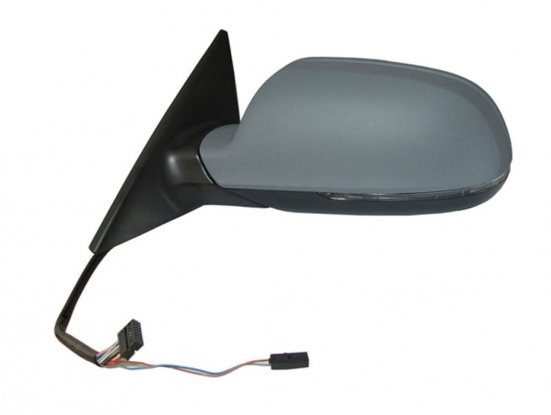 Espelho esquerdo elétrico, aquecido, preparado + luz grande angular 4pt AUDI A5 Para modelos de 4 portas. Completo, com caixa a pintar à cor da viatura, pisca e vidro asférico (ângulo morto). Ajuste interior elétrico e térmico, dobrável manualmente com co pour AUDI A5 Espelho esquerdo elétrico, aquecido, preparado + luz grande angular 4pt AUDI A5 Para modelos de 4 portas. Completo, com caixa a pintar à cor da viatura, pisca e vidro asférico (ângulo morto). Ajuste interior elétrico e térmico, dobrável manualmente com co pour AUDI A5