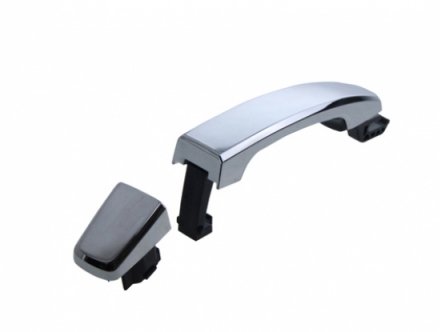 Acessar a peça Puxador porta frente/traseira reversivel com embelezador cromada sem olho fechadura Acessar a peça Puxador porta frente/traseira reversivel com embelezador cromada sem olho fechadura