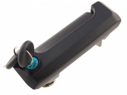 Acessar a peça Puxador lateral corredera direita sem conjunto chaves pretoliso