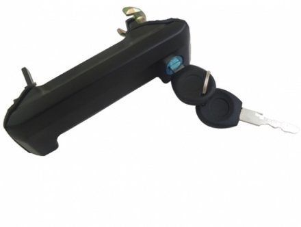 Acessar a peça Puxador lateral corredera direita com conjunto chaves pretoliso