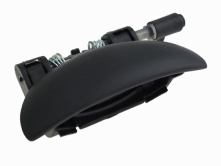 Acessar a peça Puxador porta traseira esquerda preta rugosa exceto sw