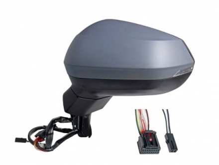 Acessar a peça Retrovisor esquerdo elétrico, aquecido, dobrável preparado + assistência lateral + pisca [grande angular]