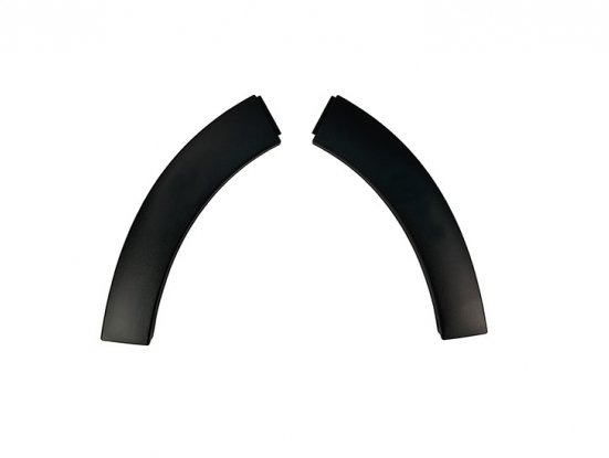 Kit aba guarda lama curto para-choques frontal rugoso sem primer