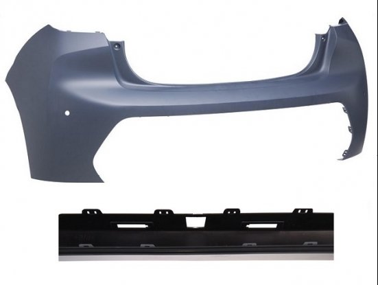Para-choque traseiro superior preparado + 2 sensores + câmera pour PEUGEOT 208 Para-choque traseiro superior preparado + 2 sensores + câmera pour PEUGEOT 208
