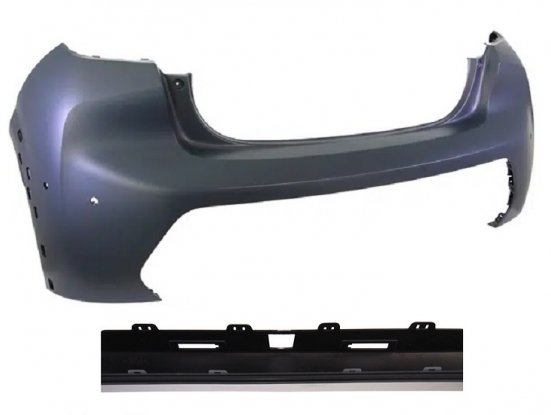 Acessar a peça Para-choque traseiro superior preparado + 4 sensores + câmera gt line