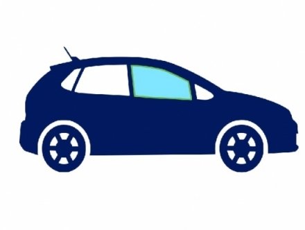 Acessar a peça Janela de vidro frente direita escurecida em verde Acessar a peça Janela de vidro frente direita escurecida em verde