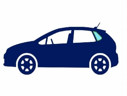 Acessar a peça Janela de vidro lateral traseira fixa escurecida verde