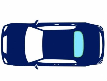 Acessar a peça Janela tras térmica com tonalidade verde solar Acessar a peça Janela tras térmica com tonalidade verde solar