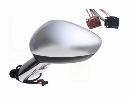 Acessar a peça Espelho retrovisor elétrico esquerdo, convexo, aquecido, com indicador, cromado, base cromada (7 pinos) Acessar a peça Espelho retrovisor elétrico esquerdo, convexo, aquecido, com indicador, cromado, base cromada (7 pinos)