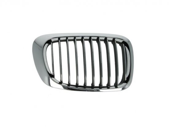 Acessar a peça Grelha direita quadro cromado/lamas pretas/cromadas coupe