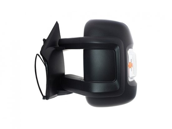 Espelho retrovisor elétrico, esquerdo, convexo, aquecido, com indicador de direção (16W) (8 pinos) (médio)