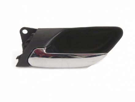 Acessar a peça Puxador interior porta frente esquerda alavanca cromada base preta