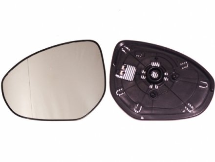 Acessar a peça Vidro + suporte retrovisor esquerdo convexo térmico cromado Acessar a peça Vidro + suporte retrovisor esquerdo convexo térmico cromado