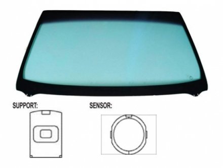 Acessar a peça Para-brisas reflectante acustico serigrafia modificada baseesp. sensor chuva/luz janela