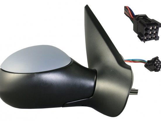 Espelho retrovisor elétrico direito, aquecido, preparado, convexo, sonda (7 pinos) (CC)