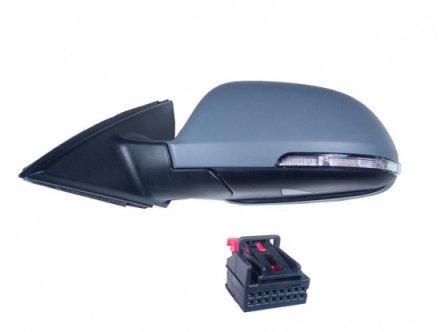 Acessar a peça Retrovisor esquerdo elétrico, aquecido, rebatível com primer + cortesia + pisca [grande angular]