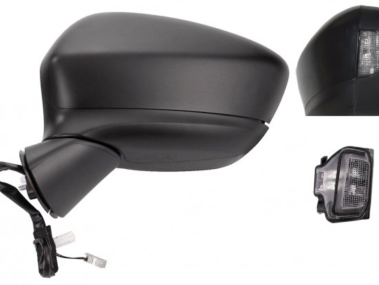 Espelho esquerdo elétrico, preparado, aquecido, dobrável + luz + assistência lateral grande angular 10 pinos MAZDA CX-5 Completo, com carenagem a ser pintada na cor do veículo, pisca-pisca, vidro asférico (ângulo cego) e side assist. Ajuste interno elétri pour MAZDA CX-5 Espelho esquerdo elétrico, preparado, aquecido, dobrável + luz + assistência lateral grande angular 10 pinos MAZDA CX-5 Completo, com carenagem a ser pintada na cor do veículo, pisca-pisca, vidro asférico (ângulo cego) e side assist. Ajuste interno elétri pour MAZDA CX-5